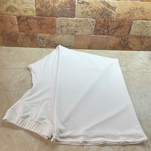 Eva Varro Pants Wide Leg Elastic Waist Stretch Lined Pull On Ivory White Size L - Picture 4 of 10